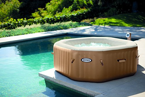 Intex 28414 Pure SPA Octagon – Bubble mit integriertem Kalkschutzsystem, 79 Zoll - 2