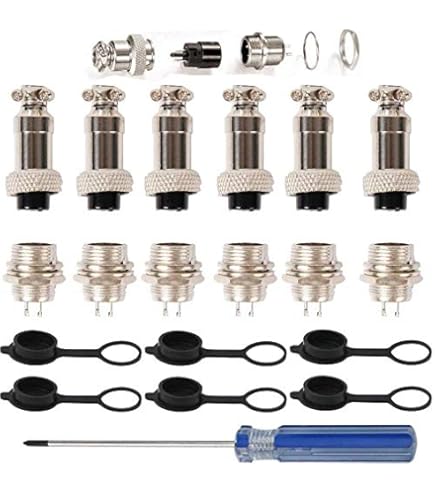 5 Pz GX12 Spina Aviazione Spina Aviazione 4 Pin Maschio Femmina - Foto 4