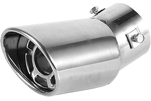 Rura wydechowa Suuonee, uniwersalny tylny okr?g?y ze stali nierdzewnej Auto t?umik wydechowy rura wydechowa Za?lepka za?lepka