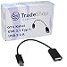 Produktbild Trade-Shop OTG USB 3.1 Typ C Type C auf USB 2.0 Stecker A Datenkabel Adapter Kabel Black 17cm Länge für M-Horse Pure 2 Motorola Moto G6 Z3 Nokia 6 (2018) 7 Plus Nubia Z17 Mini S Z17S OnePlus 6 5T
