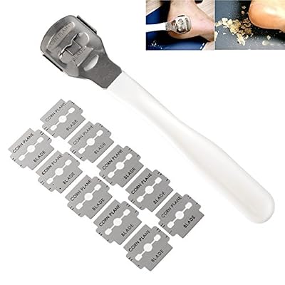 SurePromise One Stop Solution for Sourcing Rasoir Pied Soin Cuticule Lime Râpe Peau Morte Callus Pédicure Acier Inox + 20 Lames