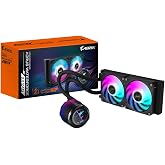 GIGABYTE AORUS WATERFORCE X II 240 Manyetik Kilitleme Mekanizmalı Fan, 60 x 60mm Full Color LCD Ekran, Profesyonal Gaming Sıv