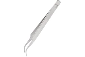 ‎REMOS PROFESSIONAL BODY CARE REMOS Zeckenzange Zeckenpinzette Edelstahl rostfrei mit gebogener Spitze für Menschen und Tiere