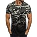 Produktbild Oberteil Herren Sommer Staresen T Shirt Herren Sommer Kurzarmhemd Lässiges Top Herren Camouflage Gradient Kurzarm Shirt Hemd Herren Slim Fit Sportshirt Männer Rundhals T Shirt Sexy Freizeit Sweatshirt