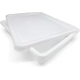 Heavy Duty Food Tray with Lid 10.7L BPA Free Kitchens Restaurants | 48.5 x 36.5 x 8.5 cm. BPA Free. Ideal for dining rooms, s