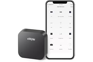 CHATTHEN TUYA WiFi Smart IR Remote Controller, eMylo IR RF Universal Remote Control for TV Air Condition Infrared RF Appliances, Comatible with Tuya/Smart Life App,Voice Control Alexa Google Home