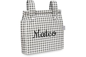 Danielstore Bolso Panera Carro bebé modelo BOLSO CARRO TALEGA ALGODON | 34x34x10cm, algodón, 4L | 2 compartimentos, cierre cremallera, | Organizador para paseo