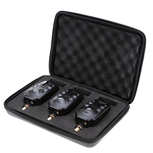 Lixada Détecteur pour Pêche LED Lumineux Pêche Alarme de Indicateur Morsure Touche 4pcs (optionnel)