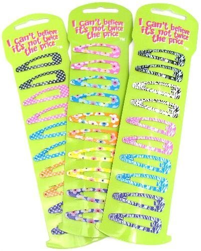 10 Hair Grips Hair Slides Snap on Clips