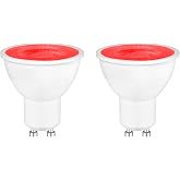 Red GU10 LED Bulb 5W Spotlight, MR16 Color Light, Halogen Replacement 50W, AC 230V, 500LM, 120&deg;, Non-Dimmable, Decorative Lig