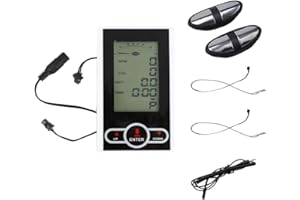 TODIKAPER Cyclette con display tachimetro per cyclette ellittica con tempo, velocità, calorie, distanza, monitoraggio