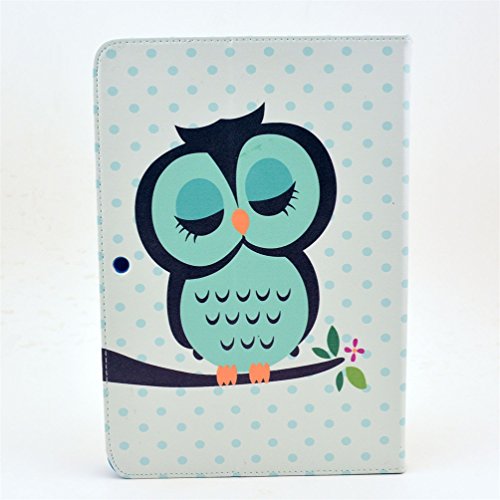 Hülle für Samsung Tab 2 10.1 Zoll ,PU Leder Case Hülle im Bookstyle mit Standfunktion Tasche für Samsung Galaxy Tab 2 10.1“ Zoll P5100 Schutzhülle Flip Cover Leder Schale Etui (Schlafende Eule) - 3