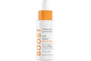 ‎PAULA'S CHOICE Paula's Choice C15 Vitamin C Super Booster - Anti-Aging Serum with 15% Vitamin C - Removes Brown Stains for Dull Skin - With Ferulic Acid - All Skin Types - 20ml