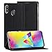 Produktbild WUYOU Eastcoo Ersatz für Samsung Galaxy M20 Case Premium PU Leder Handyhülle Brieftasche-Stil Magnetisch Folio Flip Klapphülle Schutzhülle Mit Standfunktion Tasche Cover (Galaxy M20,Schwarz)
