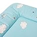 Fasciatoio morbido imbottito FUNNY FARM di OKT Kids colore: azzurro