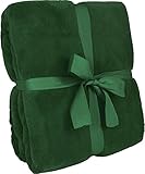 superweich normani Superweiche Winter Kuscheldecke aus Microfleece 180 x 130 cm Farbe Grün
