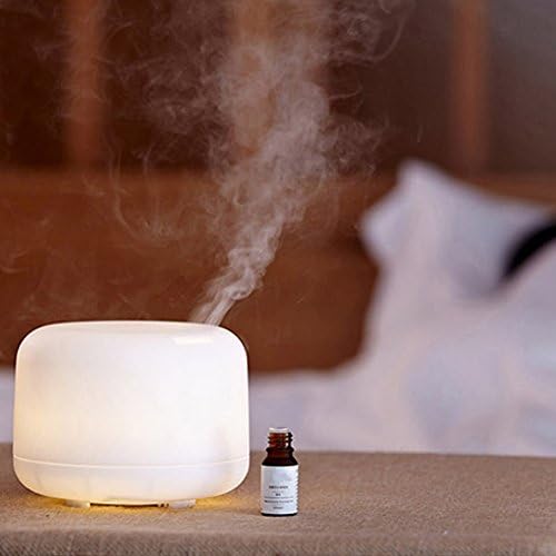 Aromatherapy Diffuser Cool Mist Humidifier for Home Vapour 7 Colour Changing LED Lights Yoga, Office, Spa, Bedroom Essential oil Diffuser Long Lifespan by WHJY (white)