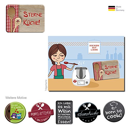 2in1 Thermomix Deko-Sticker/Aufkleber & Display-Cleaner „Kochlöffel“ - 3