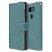 Produktbild LG V20 Hülle, Chreey Matt Leder Tasche Retro Handyhülle Magnet Flip Case mit Kartenfach Geldbörse Schutzhülle Etui [Blau]