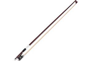 Eujgoov 4/4 Violin Bow with Well Balanced Ipe Wood Stick Ebony Hourse For Bright Sound 29.3in Bow Length 70g Weight Eyes Decor