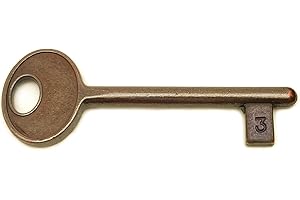 AGB - GAMOBIFER Chiave per SOLO Serrature a Incasso AGB. (CIFRATURA N. 3, Bronzato)