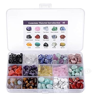 Crystaltears Healing Crystals Gemstones Bulk Tumbled Polished Stone Chips Natural Chakra Quartz Crystal Stones Healing Crystal Gifts For Reiki Meditation Therapy Beginners Home Decor Christmas