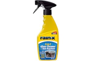 Rain-X 2-in-1 Glass Cleaner + Rain Repellent – Streak-Free Shine & Advanced Water Beading – Helps Protect Against Rain, Snow, Ice & Insects – Quick & Easy Spray Application – 500ml