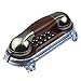 Produktbild Telefon Fest Verdrahtet Telefon Retro Wandtelefon Home Hotel Antikes Festnetz Größe 197 * 86 * 79mm (Farbe : Rotes Kupfer)