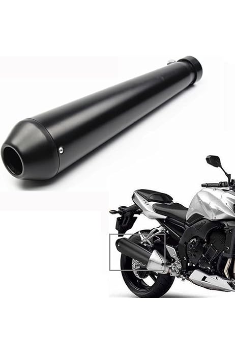 Terminale Scarico Moto 51 Mm In Acciaio Inossidabile - Marmitta Cromata, Basso Rumore, Adatta Per Moto, ATV, Scooter (diametro 35-51 Mm)