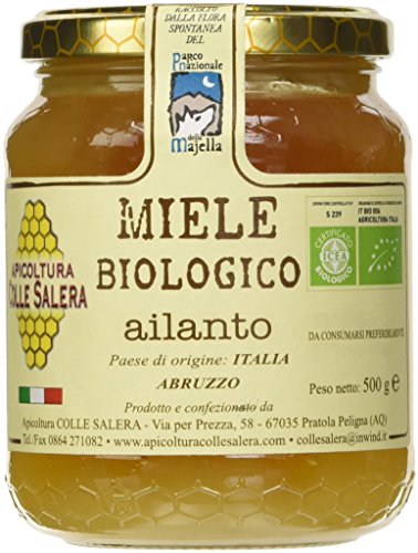Apicoltura Colle Salera Miele Biologico di Ailanto non Pastorizzato, 500 g