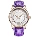 Produktbild LMCYP Frauen Kristall Frauen Armband Quarz Armbanduhr Strass Uhr Damen Kleid Geschenk Uhren (Farbe : Lila)