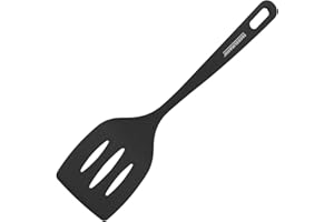 Fackelmann Fenix Paleta de Cocina Universal, Material RPET 100% Reciclado, Plástico Reciclable con Alta Resistencia al Calor hasta 230ºC, Alta Durabilidad, Anti Rayaduras, Color Negro, 30 cm, 1 ud.