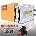 Produktbild Engync ENG-5DS250F12A 55W AC HID Xenon Lampe Scheinwerfer Komponenten Conversion Kit mit Premium-Schlank Vorschaltgeräte,HB3, 12000K