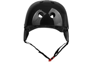 SGERSTE - Casco di sicurezza per sport acquatici per kayak, kitesurf, windsurf, pattinaggio a vela (57-62 cm), Nero