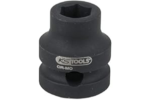 KS Tools 515.0061 Bussola esagonale 1/2" per avvitatori ad impulsi, extra corta, 14.0 mm