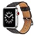 Produktbild Armband für Apple Watch 42mm,PU Leder Ersatzband mit Edelstahl Gürtelschnalle Leder Uhrenarmband für Apple Watch 42mm Series 1/2/3 (Q) (1)
