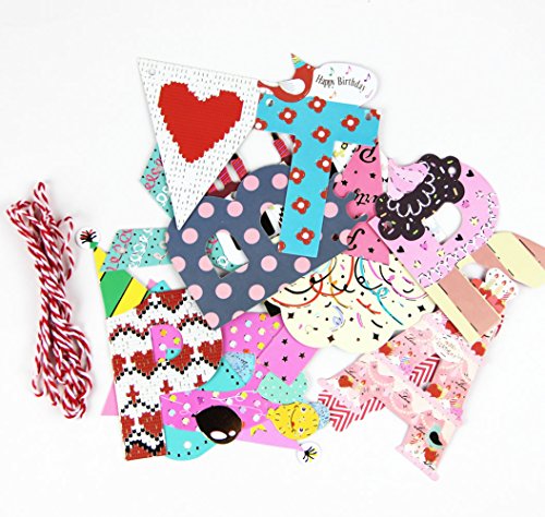 SUNBEAUTY 2 Meter Happy Schrift String Girlande Kinder Geburtstag Party Feier Dekoration (Happy Birthday) - 9