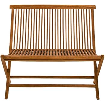 Gartenbank klappbar aus Massivholz Teak natur - Modell Kenny: Amazon.de