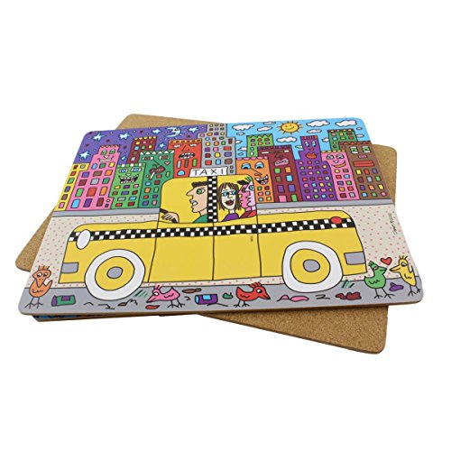 Goebel 26-101-41-1 Platzsets Artis Orbis James Rizzi New York Skyline, 4-er Set, 40 x 30 cm - 4