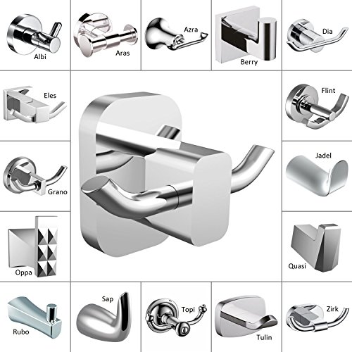 NEG Handtuch-Halter Torkis (chrom) Doppel-Handtuchhaken/Aufhängung - 2