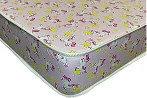 W WILSON BEDS A LUXURY YOU CAN AFFORD Wilson Beds - Kids 4" (10cm) Deep Firmer All Reflex Foam Mattress, Medium Firm (Pink Unicorn, Shorty (75cm by 175cm approx))