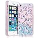 Price comparison product image Smart Legend Protective Liquid Glitter Hard Plastic Case / Cover for Apple iPhone SE 5S / 5, Clear / Transparent, Dreamcatcher Pattern Snow Globe Dynamic Shine Sparkle Stars Water Floating Cool 3D Flowing Bling Quick Sand Star Luxury Shiny - Unicorn