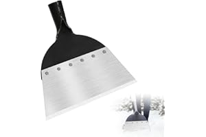 RobLuX Pala de Limpieza de Jardín,Pala de Limpieza Multifuncional para Jardín Al Aire Libre,Pala Plana de Acero para Desmalezar,Quitar Nieve y Plantar (24×21cm/Sin Mango)