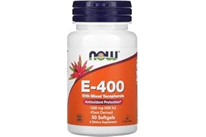NOWFOODS Now Foods – Vitamin E-400 (Natural Mixed Tocopherols) | Antioxidant Support – 50 Softgels