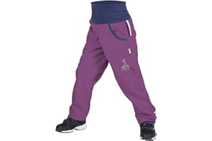 UNUO Kinder Softshell Hose mit Fleece Wasserabweisend und Winddichte Atmungsaktive Outdoorhose Funktionshose Freizeithose