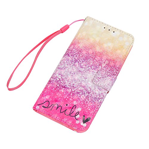 Lanveni S6 Hülle, Handyhülle für Flip Case Cover PU Lederhülle Schutzhülle Magnetverschluss Ledertasche mit Stander Function Brieftasche Card Slot Handy Tasche mit Licht-Punkt Cover Design für Samsung Galaxy S6 + 1 x Stylus Stift + 1 x Staubdichte Stecker - 3
