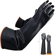 Latex Chemical Gloves Resistant Rubber PPE Industrial Safety Work 90543 600 - View #4