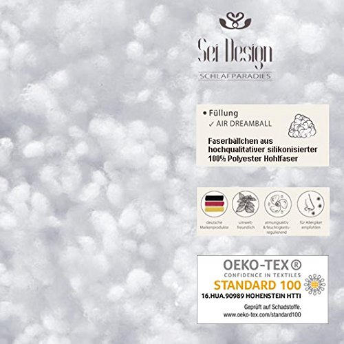 Qualitäts Baby Stillkissen Schwangerschaftskissen von Sei Design 170 x 30cm, Füllung aus 3-D Faserkügelchen – sehr weich und angenehm. Bezug mit Reißverschluss und hochwertiger Stickerei - 3