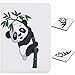 Produktbild Yiizy Samsung Galaxy Tab E 8.0 / T375 / T377 Hülle, Panda Style [ID & Kreditkarte] Slots Beutel Taschen & Premium PU Ledertasche Geldbörse Flip Magnética Gürtel Stehen Schutzhülle Slim fit Schale Tasche Paint Eye