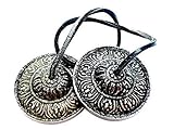 Tingsha Campanas 2.55" Pulgadas, 65mm Latón Tibetano